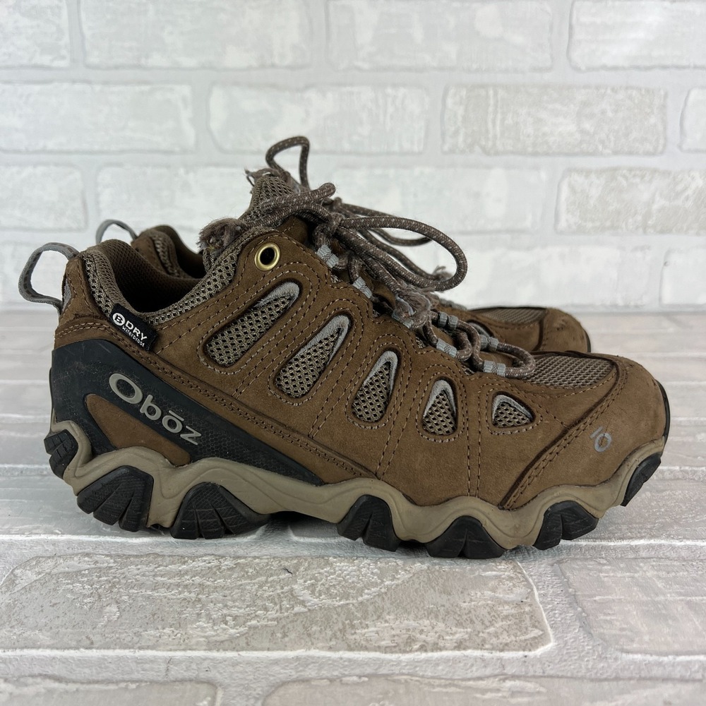 Oboz Sawtooth II Hiking Shoes Low Waterproof B Dry Womens 7.5 38 Brown Boots